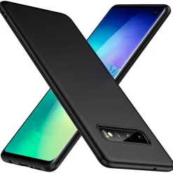 Samsung Galaxy S10 - Slim Silikon Backcover Schwarz