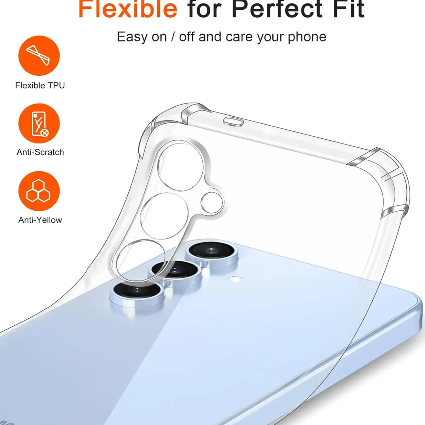 Samsung Galaxy S25 - Stoßfestes Clear Case