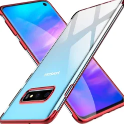 Samsung Galaxy S10 - Transparente Hülle mit Akzenten