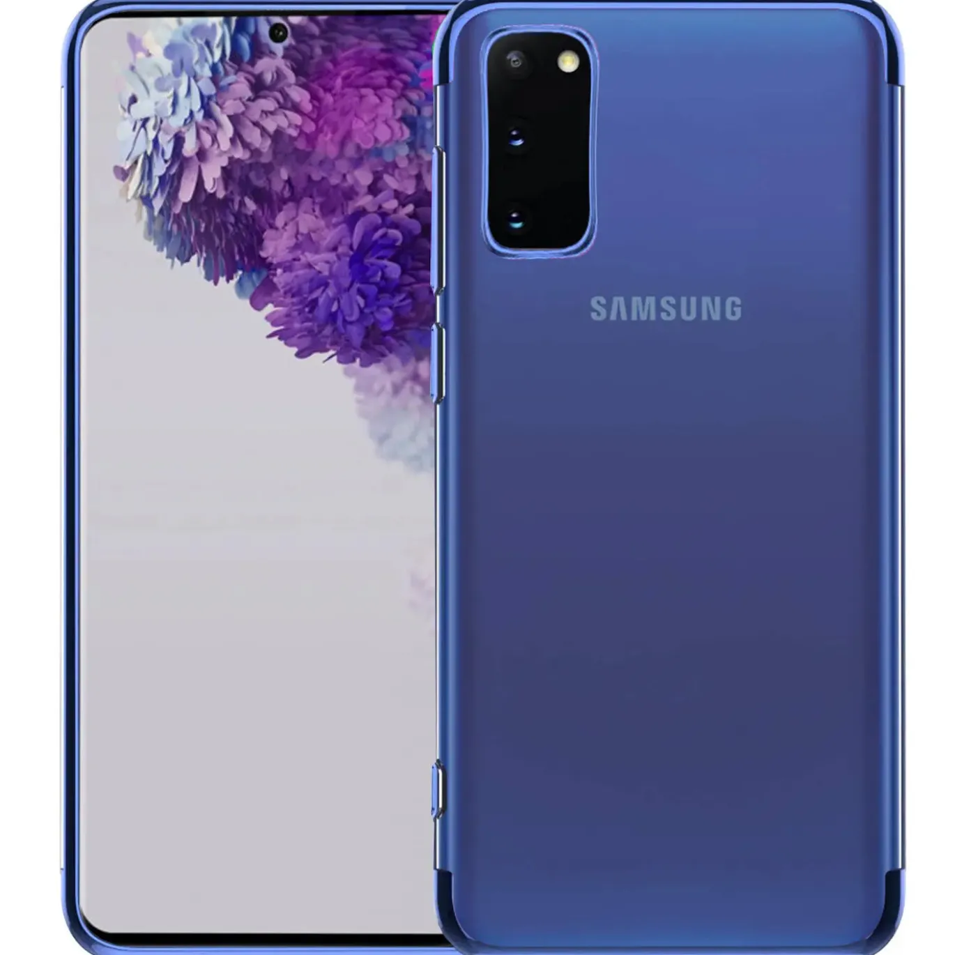 Samsung Galaxy S20 - Transparente Hülle mit Akzenten
