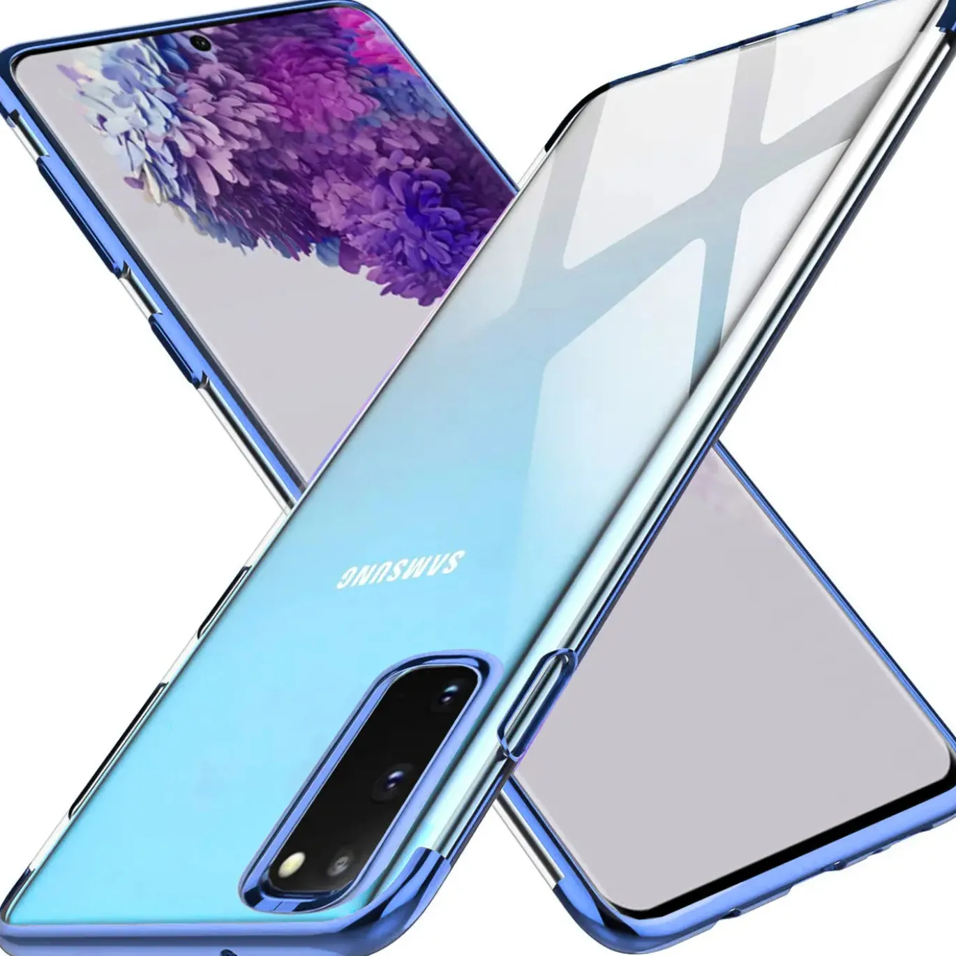 Samsung Galaxy S20 - Transparente Hülle mit Akzenten