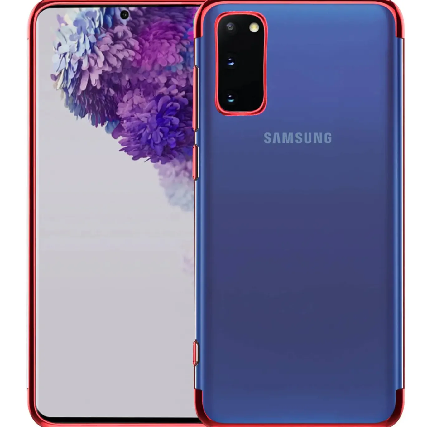 Samsung Galaxy S20 - Transparente Hülle mit Akzenten