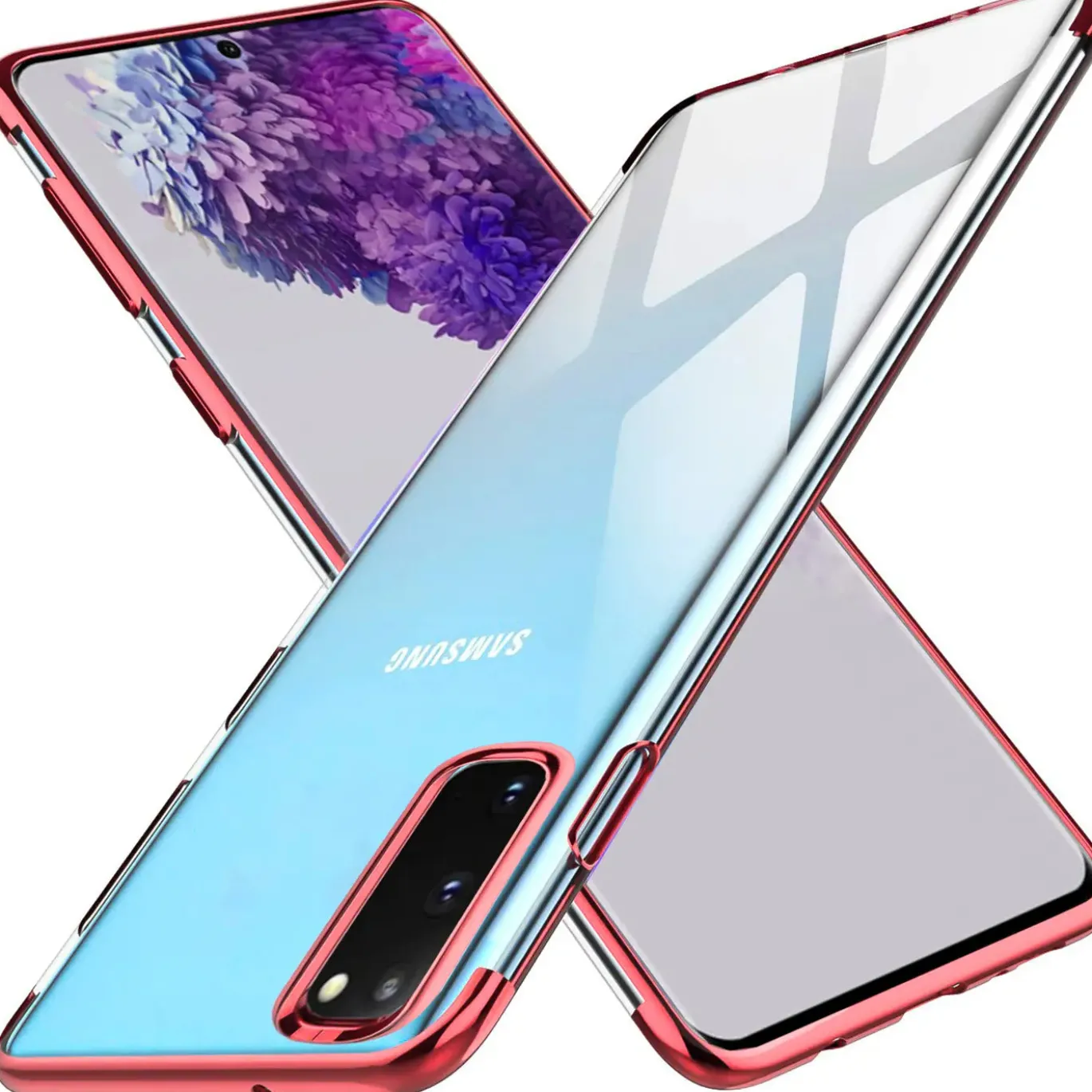 Samsung Galaxy S20 - Transparente Hülle mit Akzenten