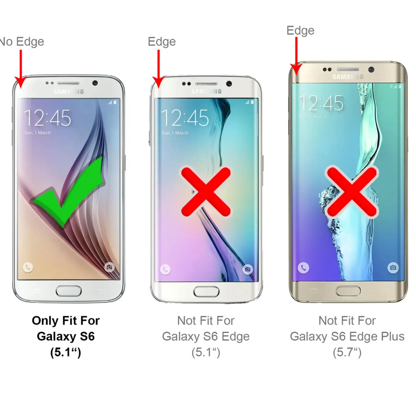 Samsung Galaxy S6 - Transparente Hülle mit Akzenten