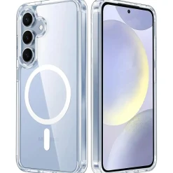 Samsung Galaxy S24 - Transparente MagSafe Silikonhülle