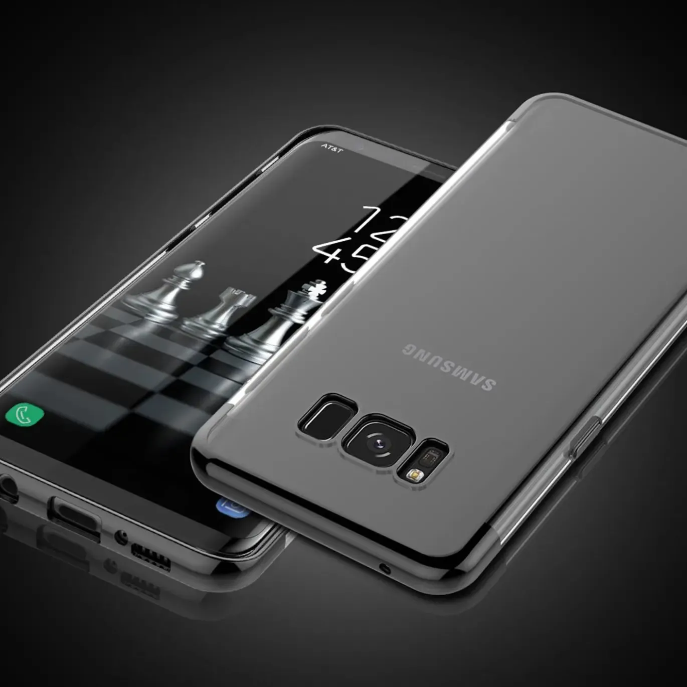 Samsung Galaxy S9 - Transparente Hülle mit Akzenten