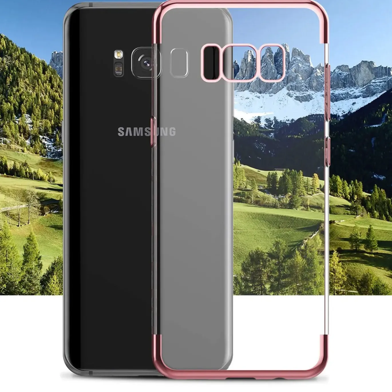 Samsung Galaxy S9 - Transparente Hülle mit Akzenten
