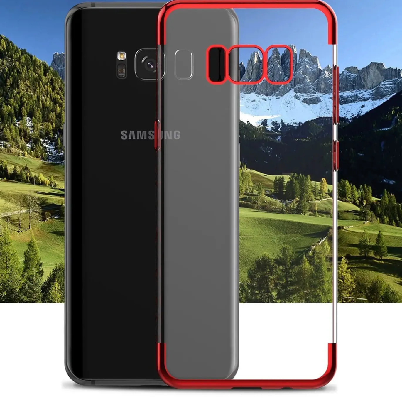 Samsung Galaxy S9 - Transparente Hülle mit Akzenten