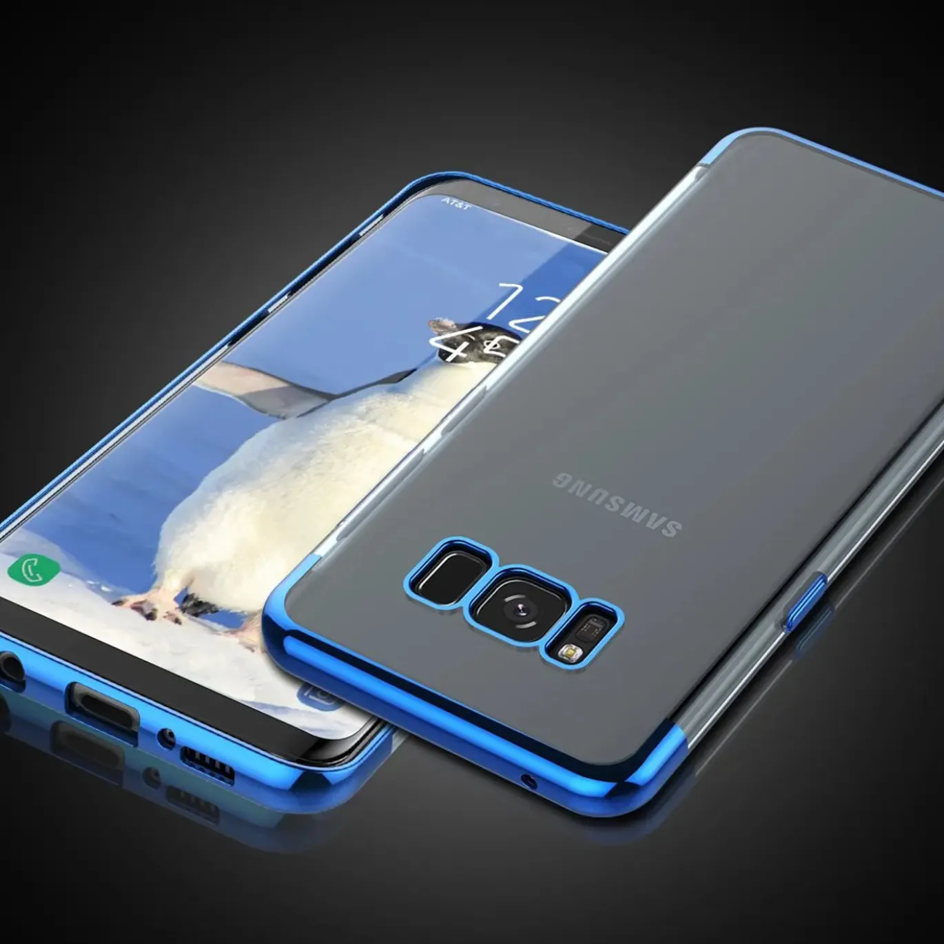 Samsung Galaxy S9 - Transparente Hülle mit Akzenten
