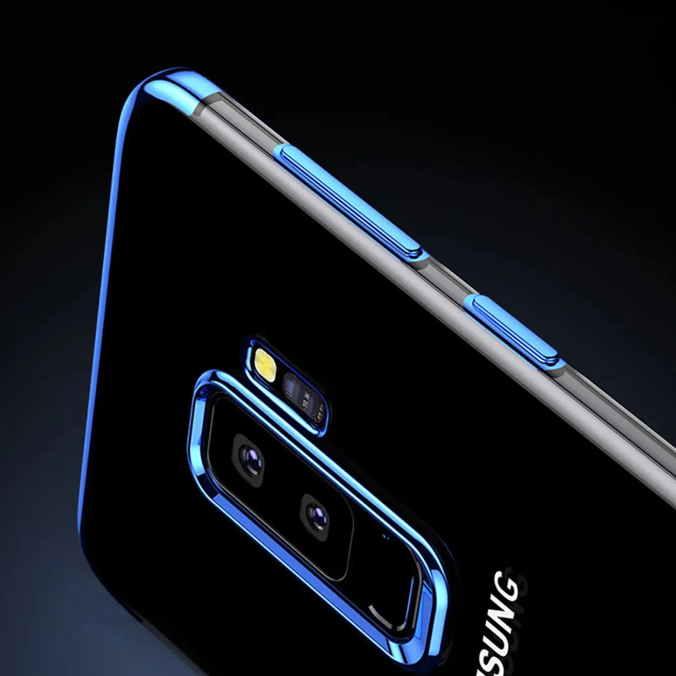 Samsung Galaxy S9 - Transparente Hülle mit Akzenten