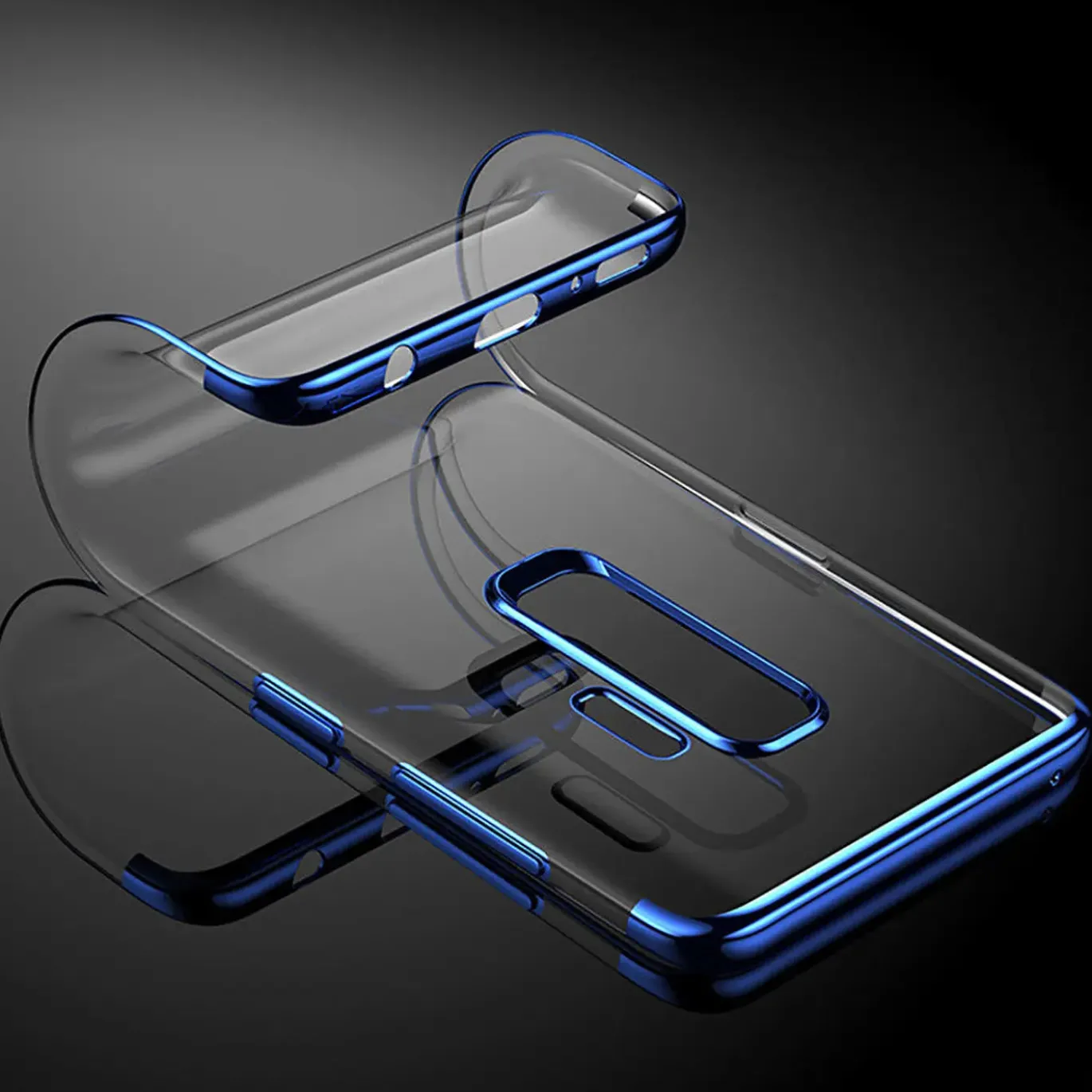 Samsung Galaxy S9 - Transparente Hülle mit Akzenten