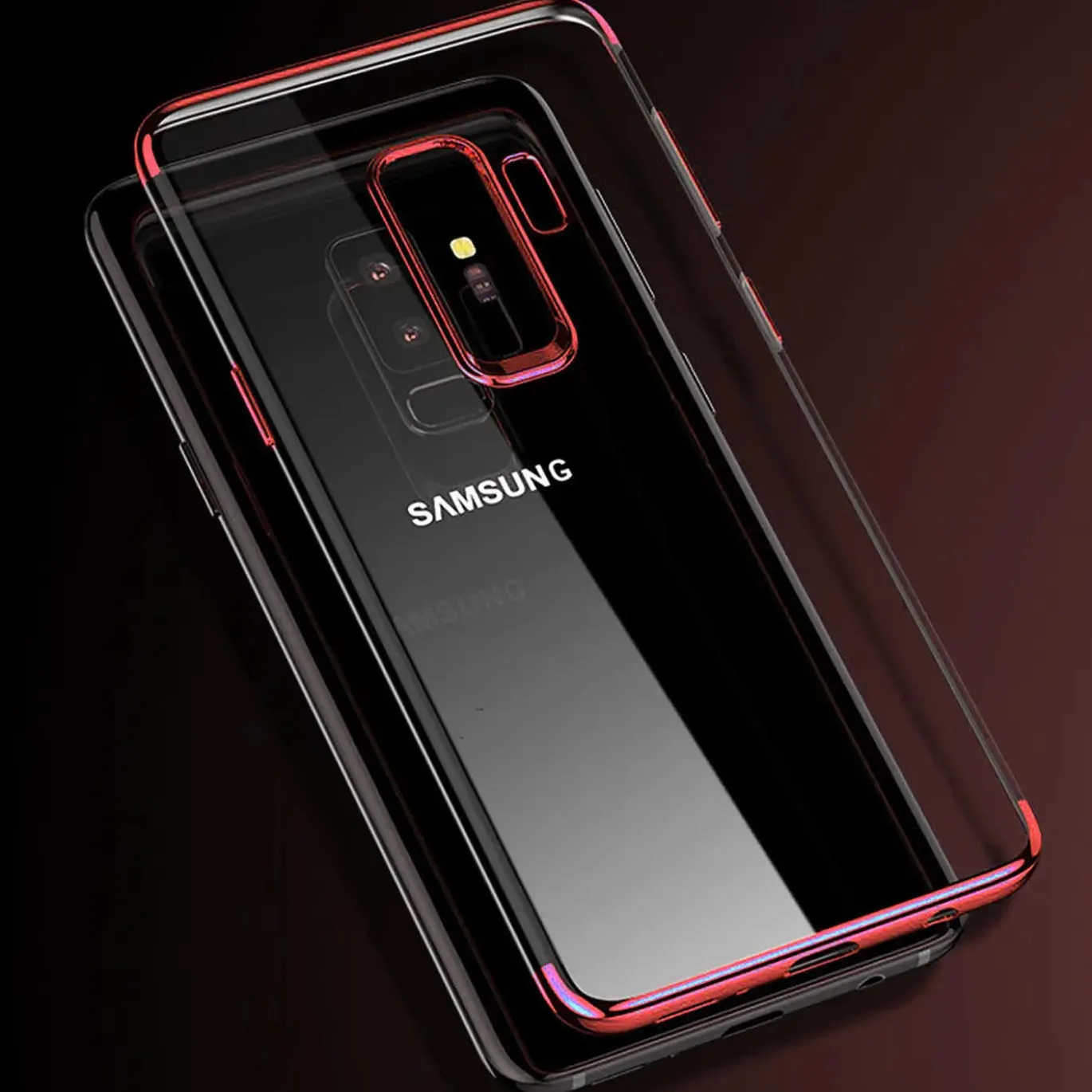 Samsung Galaxy S9 - Transparente Hülle mit Akzenten