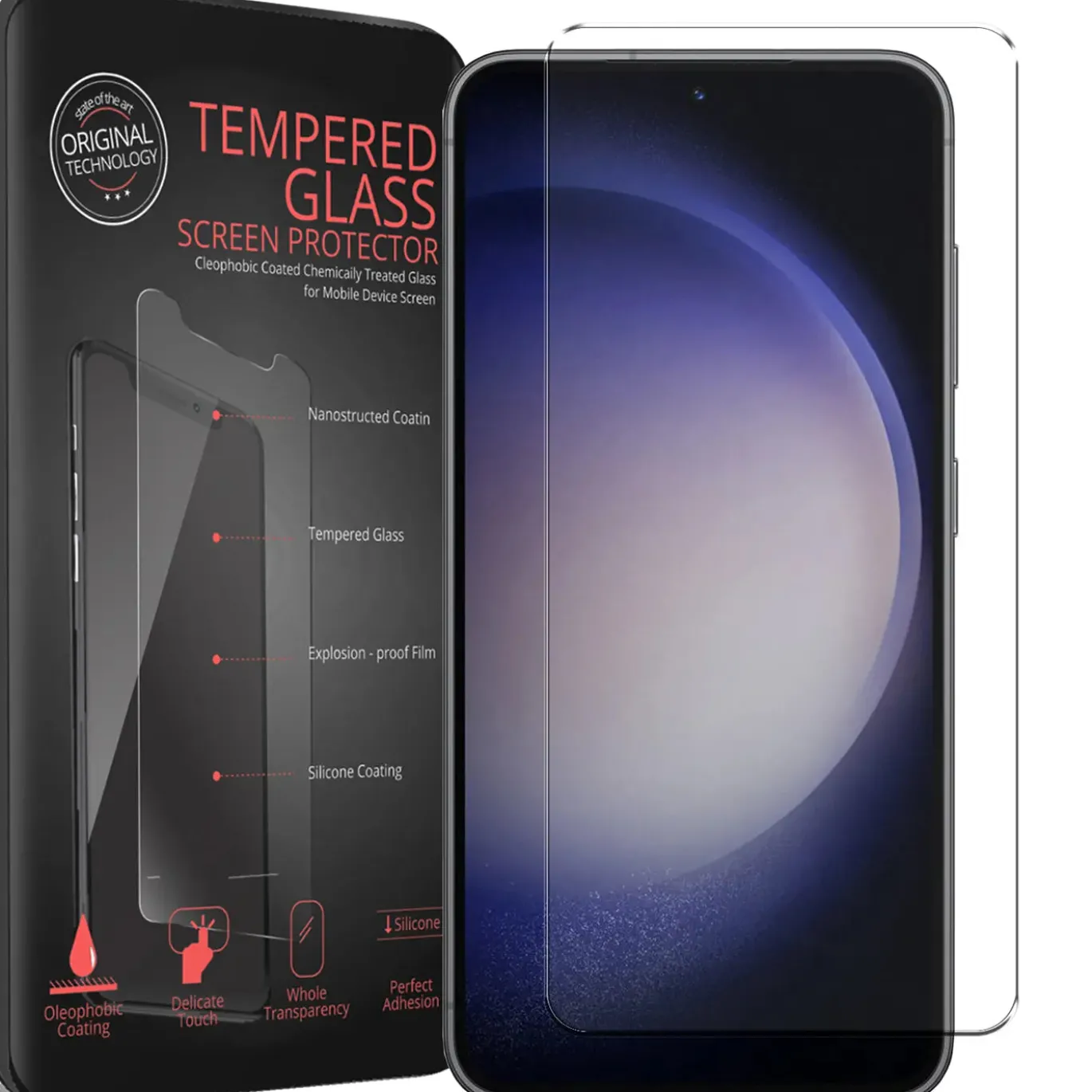 Samsung Galaxy S23 - 2x 9H Panzer Glasfolie, Displayfolie