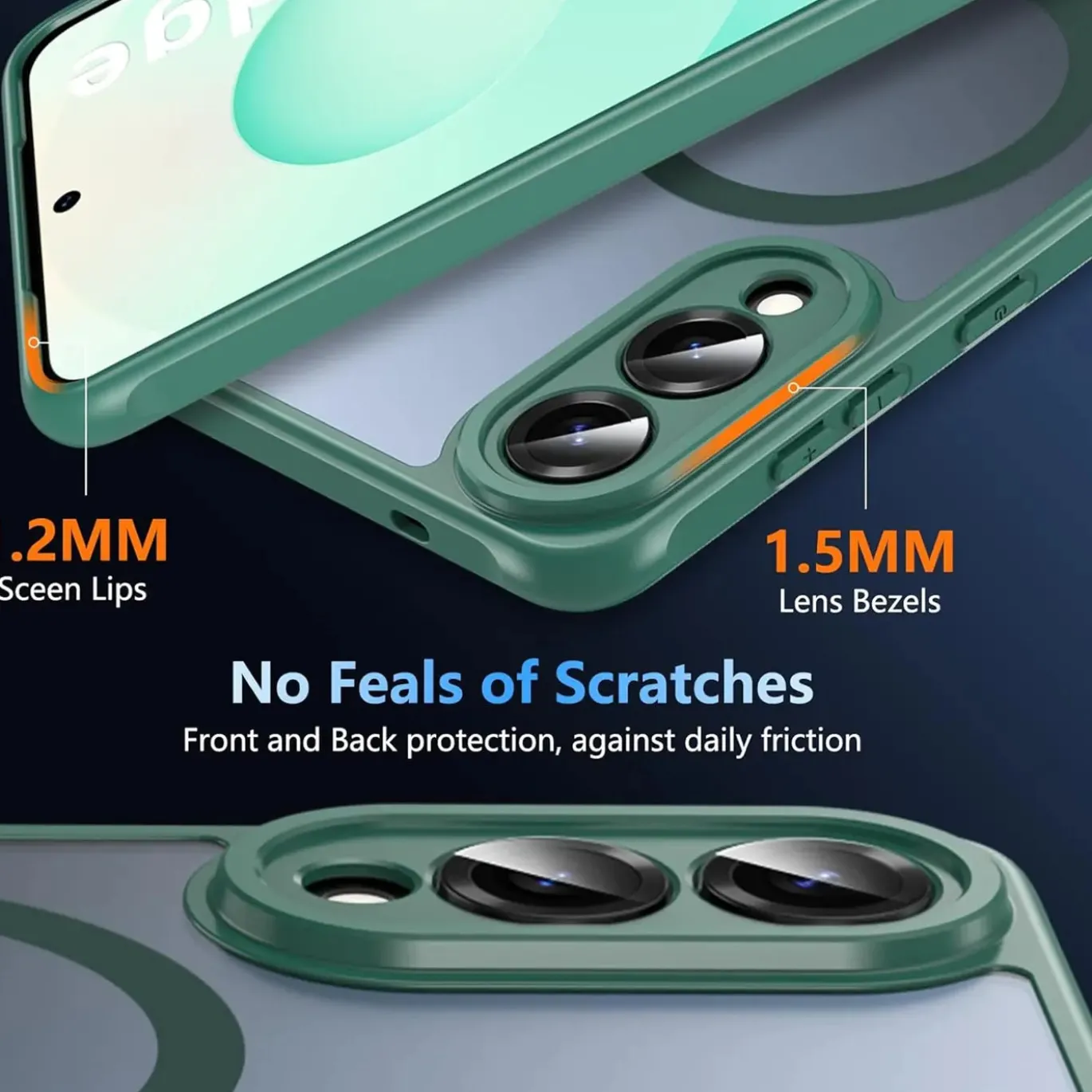 Samsung Galaxy S25 Edge - Farbige MagSafe Hülle mit Kameraschutz
