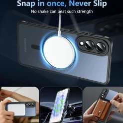 Samsung Galaxy S25 Edge - Farbige MagSafe Hülle mit Kameraschutz
