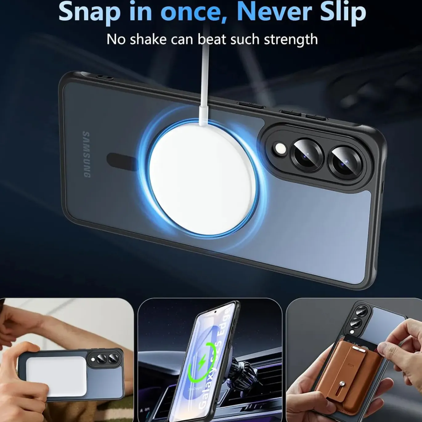 Samsung Galaxy S25 Edge - Farbige MagSafe Hülle mit Kameraschutz
