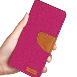 Samsung Galaxy S6 Edge - Jeanslook Klapphülle mit Kartenfach