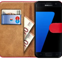 Samsung Galaxy S7 Edge - Klapphülle mit Kartenfächern