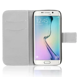 Samsung Galaxy S6 Edge - Motiv Klapphülle mit Kartenfächern & Standfunktion
