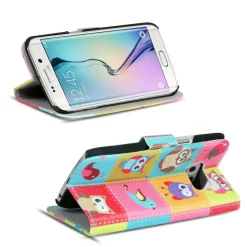 Samsung Galaxy S6 Edge - Motiv Klapphülle mit Kartenfächern & Standfunktion