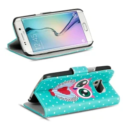 Samsung Galaxy S6 Edge - Motiv Klapphülle mit Kartenfächern & Standfunktion