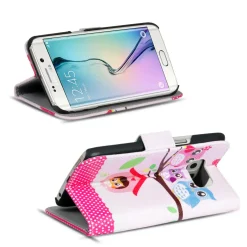 Samsung Galaxy S6 Edge - Motiv Klapphülle mit Kartenfächern & Standfunktion
