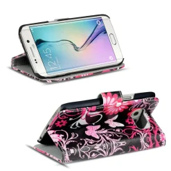 Samsung Galaxy S6 Edge - Motiv Klapphülle mit Kartenfächern & Standfunktion