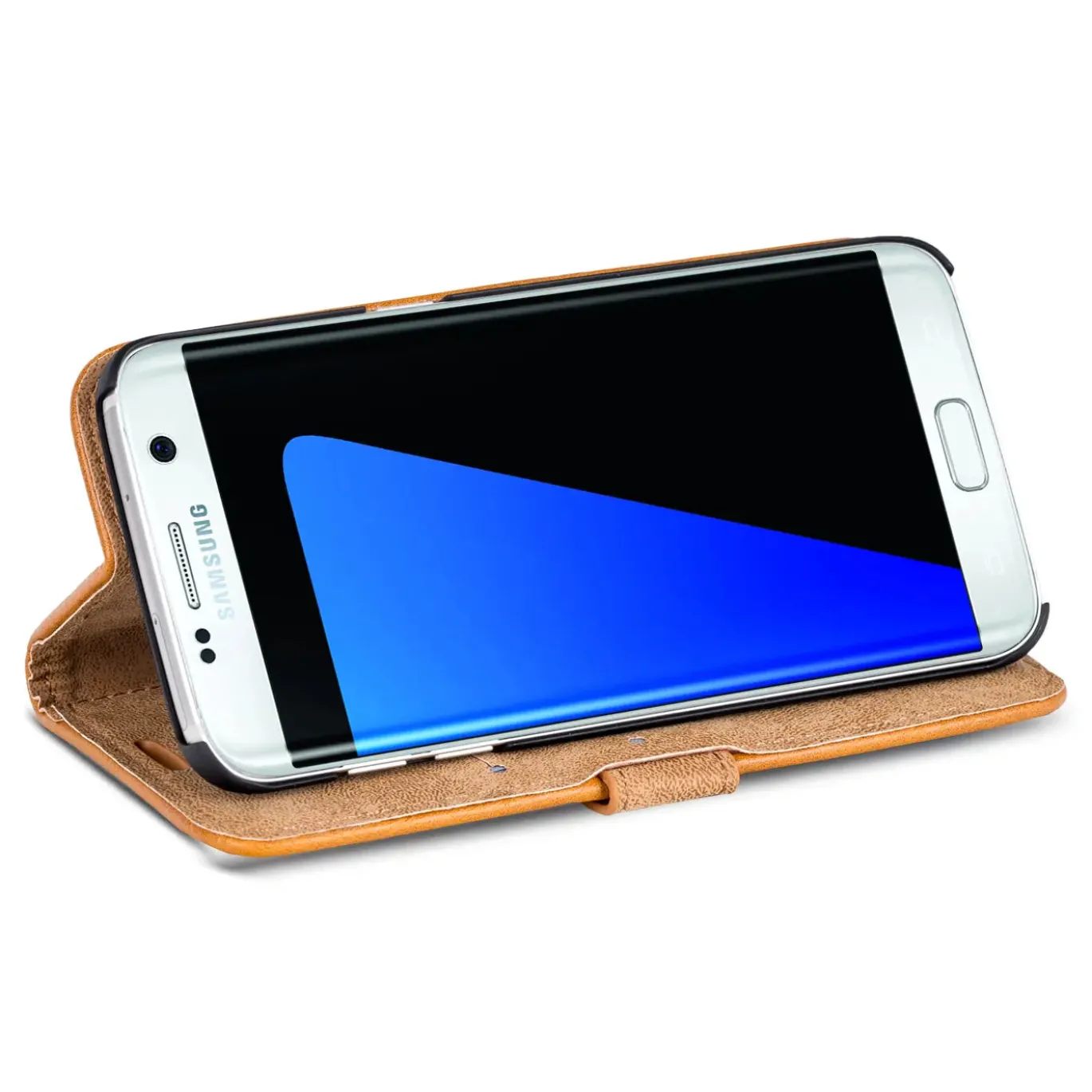 Samsung Galaxy S7 Edge - Retro Klapphülle mit Karten- & Geldfach