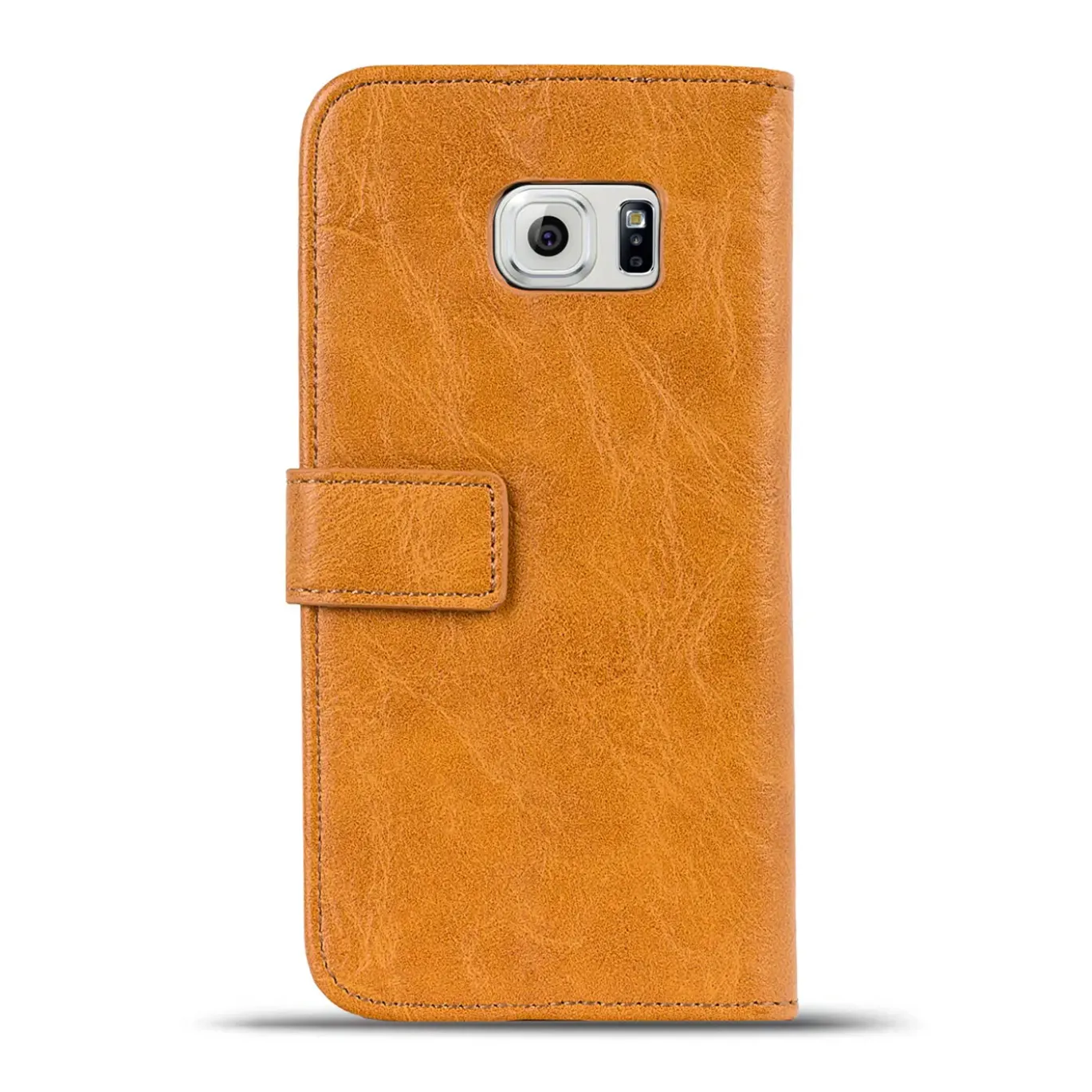 Samsung Galaxy S6 Edge - Retro Klapphülle mit Karten- & Geldfach