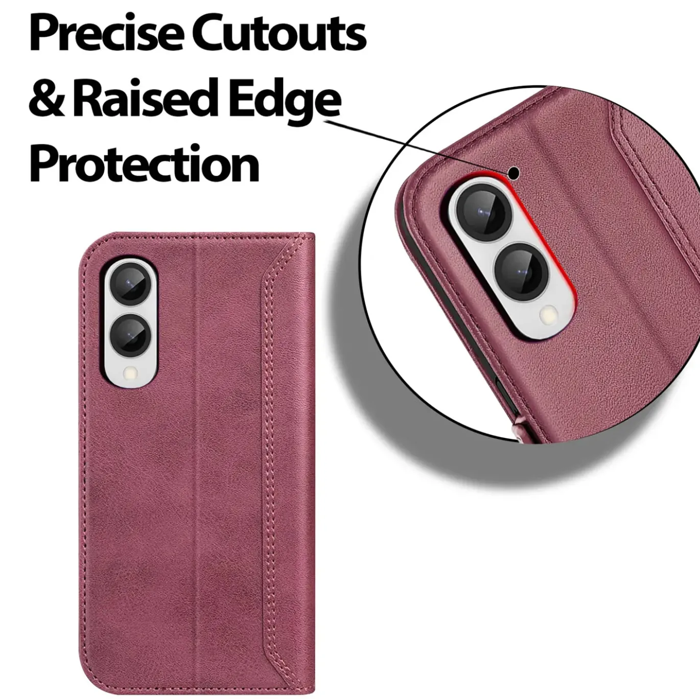 Samsung Galaxy S25 Edge - Robuste Klapphülle mit RFID Block