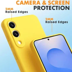 Samsung Galaxy S25 Edge - Silikon Case mit Mikrofaser-Innenseite