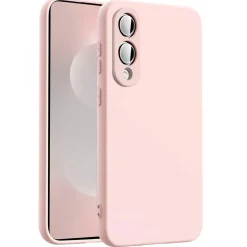 Samsung Galaxy S25 Edge - Silikon Case mit Mikrofaser-Innenseite