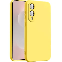 Samsung Galaxy S25 Edge - Silikon Case mit Mikrofaser-Innenseite