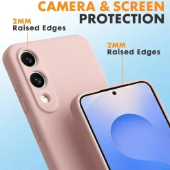 Samsung Galaxy S25 Edge - Silikon Case mit Mikrofaser-Innenseite