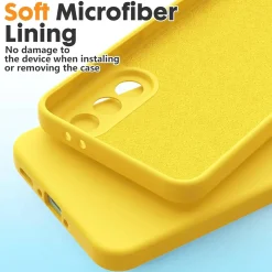Samsung Galaxy S25 Edge - Silikon Case mit Mikrofaser-Innenseite
