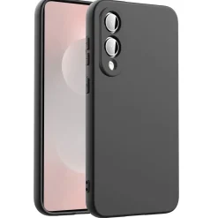 Samsung Galaxy S25 Edge - Silikon Case mit Mikrofaser-Innenseite