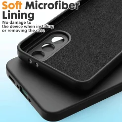 Samsung Galaxy S25 Edge - Silikon Case mit Mikrofaser-Innenseite