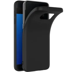 Samsung Galaxy S7 Edge - Slim Silikon Backcover Schwarz