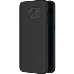 Samsung Galaxy S7 Edge - Slim Silikon Backcover Schwarz