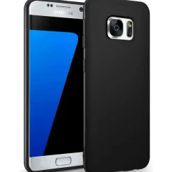 Samsung Galaxy S7 Edge - Slim Silikon Backcover Schwarz