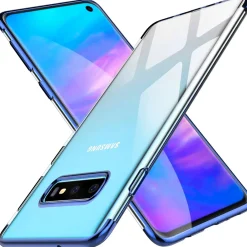 Samsung Galaxy S7 Edge - Transparente Hülle mit Akzenten