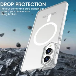 Samsung Galaxy S25 Edge - Transparente MagSafe Silikonhülle