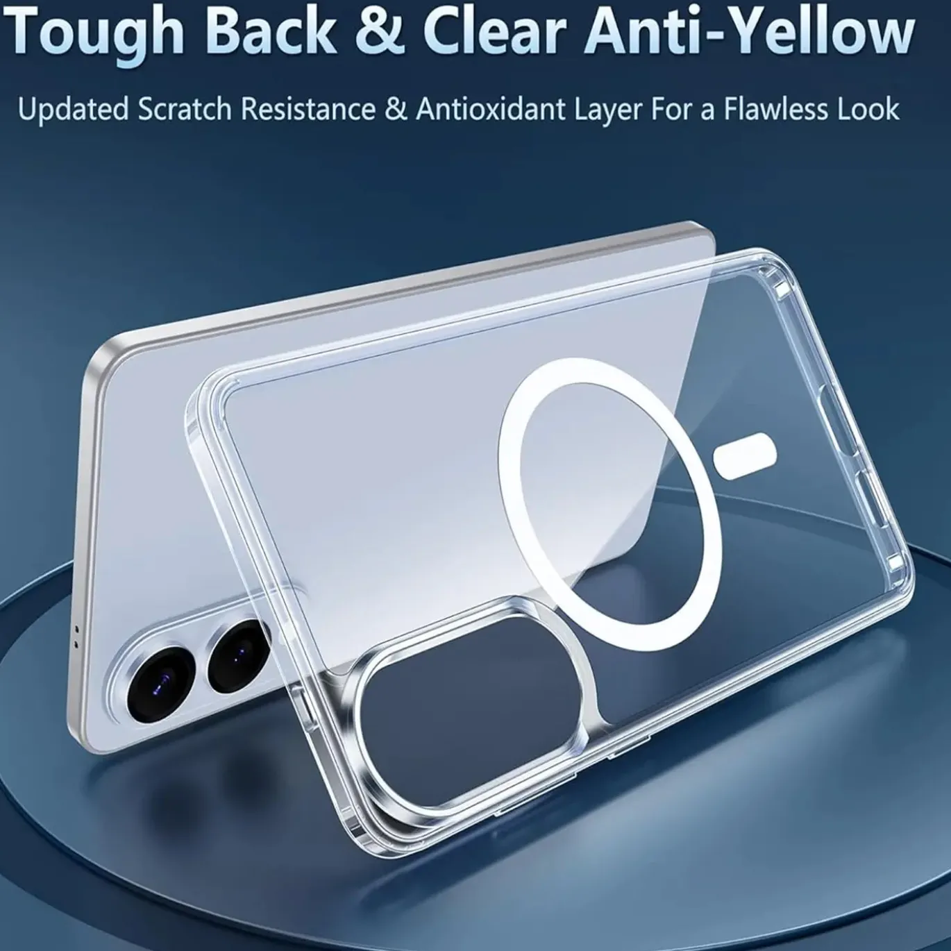 Samsung Galaxy S25 Edge - Transparente MagSafe Silikonhülle