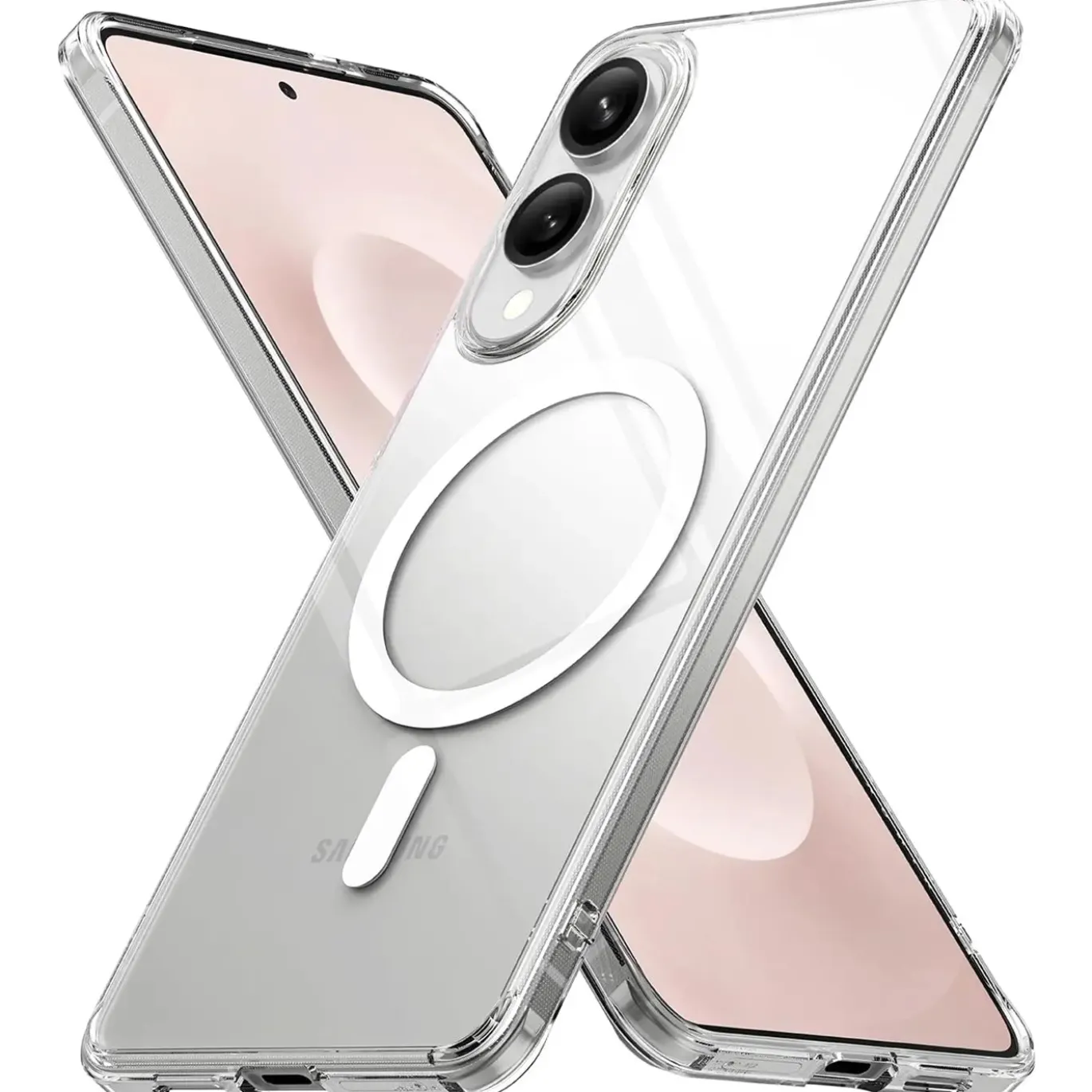 Samsung Galaxy S25 Edge - Transparente MagSafe Silikonhülle