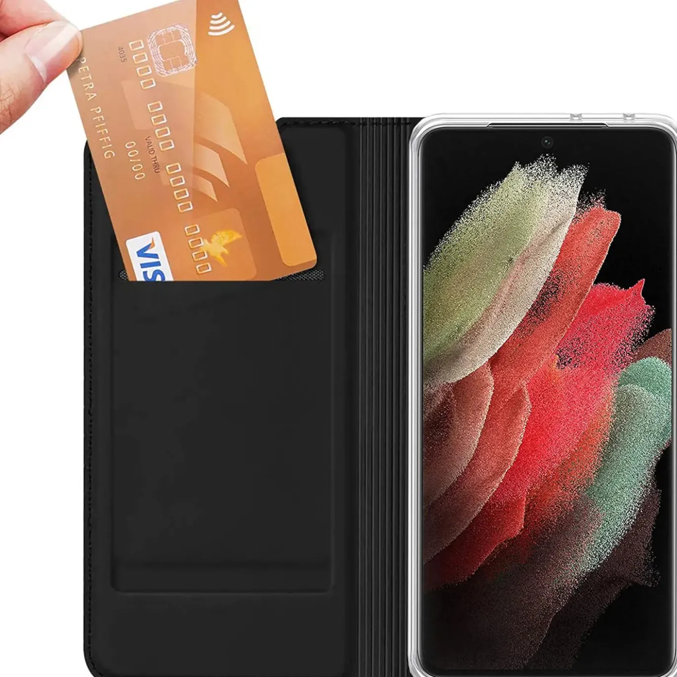 Samsung Galaxy S21 FE - Booklet Case mit Magnetverschluss