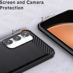 Samsung Galaxy S23 FE - Carbon Case Hülle, stoßfest
