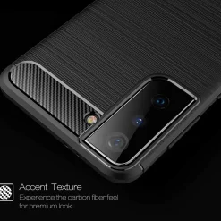 Samsung Galaxy S21 FE - Carbon Case Hülle, stoßfest