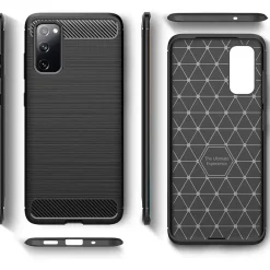Samsung Galaxy S20 FE - Carbon Case Hülle, stoßfest