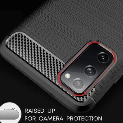 Samsung Galaxy S20 FE - Carbon Case Hülle, stoßfest