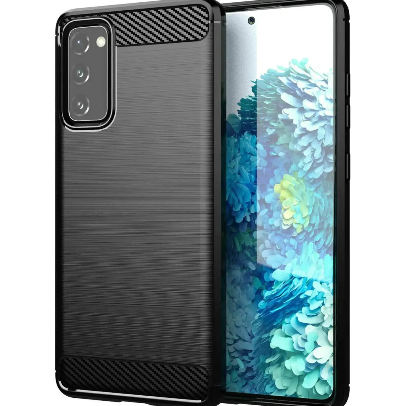 Samsung Galaxy S20 FE - Carbon Case Hülle, stoßfest